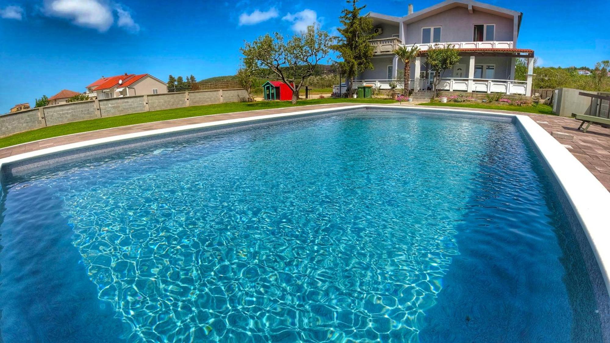 House Rose With Garden And Pool Villa Ljubač Dış mekan fotoğraf